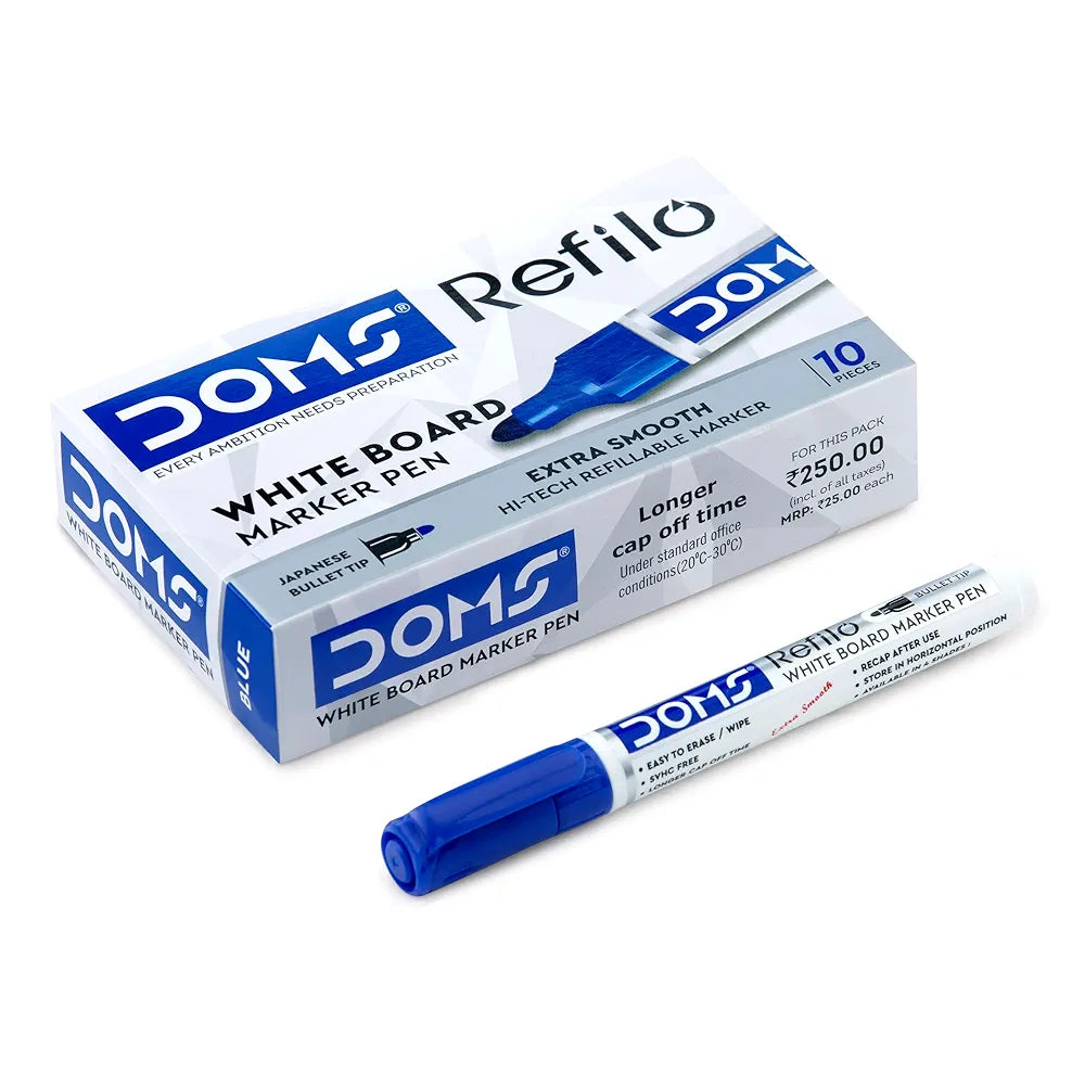 DOMS 7434- BLUE WHITE BOARD MARKER DOMS 7434- BLUE WHITE BOARD MARKER